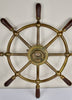 Thumbnail for Antique Brass Brown Brothers Ship’s Wheel, Edinburgh, Early 20th Century