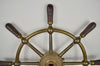Thumbnail for Antique Brass Brown Brothers Ship’s Wheel, Edinburgh, Early 20th Century