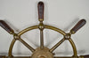 Thumbnail for Antique Brass Brown Brothers Ship’s Wheel, Edinburgh, Early 20th Century