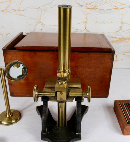 Very Rare ‘Society of the Arts’ Microscope w/ Accessories (1855, No. 537)