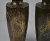 Thumbnail for Pair of Japanese Bronze Vases Signed Kōshū (光舟刻), Meiji Period