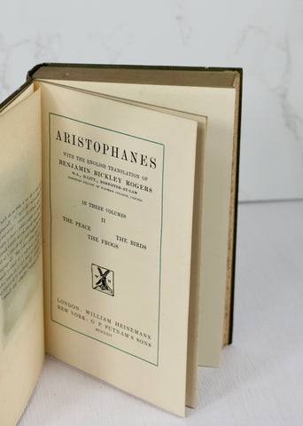 Aristophanes: The Peace, The Birds, The Frogs (1924)