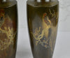 Thumbnail for Pair of Japanese Bronze Vases Signed Kōshū (光舟刻), Meiji Period