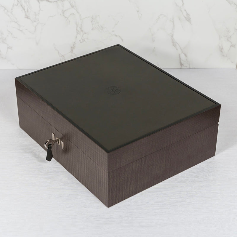 Hermès Stained Maple & Leather Humidor
