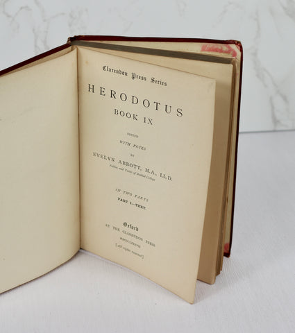 Herodotus Book IX, Part I (1887)