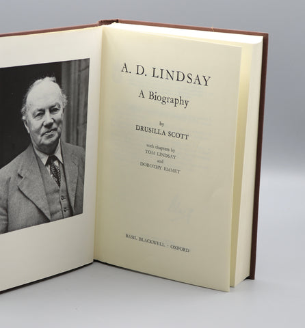 A. D. Lindsay, A Biography (1971)