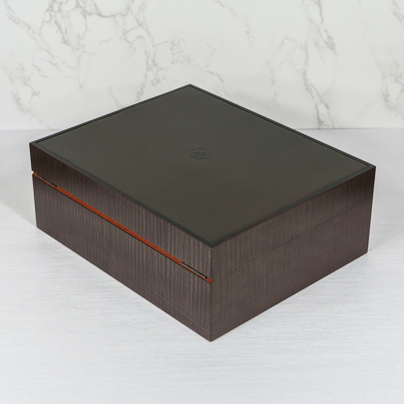 Hermès Stained Maple & Leather Humidor