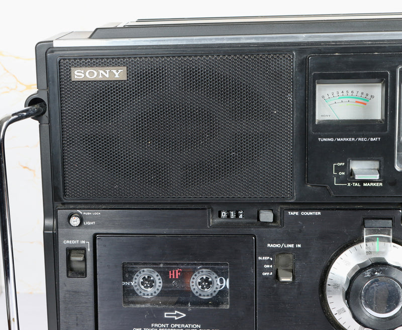 Tested & Functional: Sony CF-950S Cassette Recorder & World Band Receiver (1976)