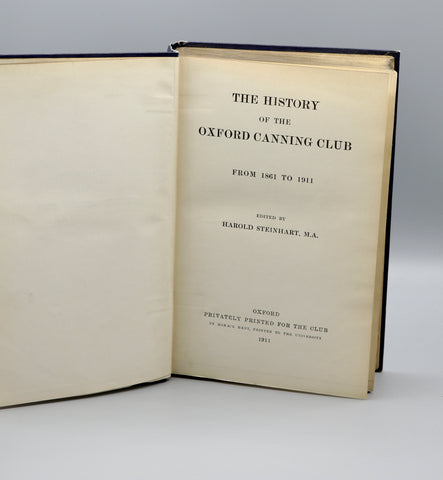 The History of the Oxford Canning Club from 1861 to 1911 (1911)