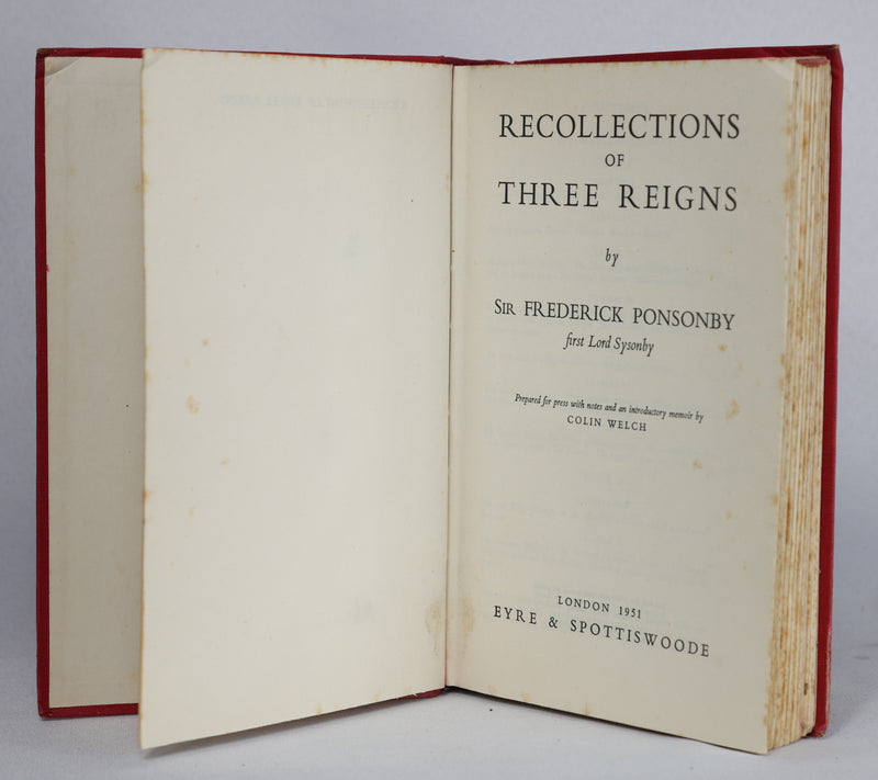 Recollections of Three Reigns (1951)