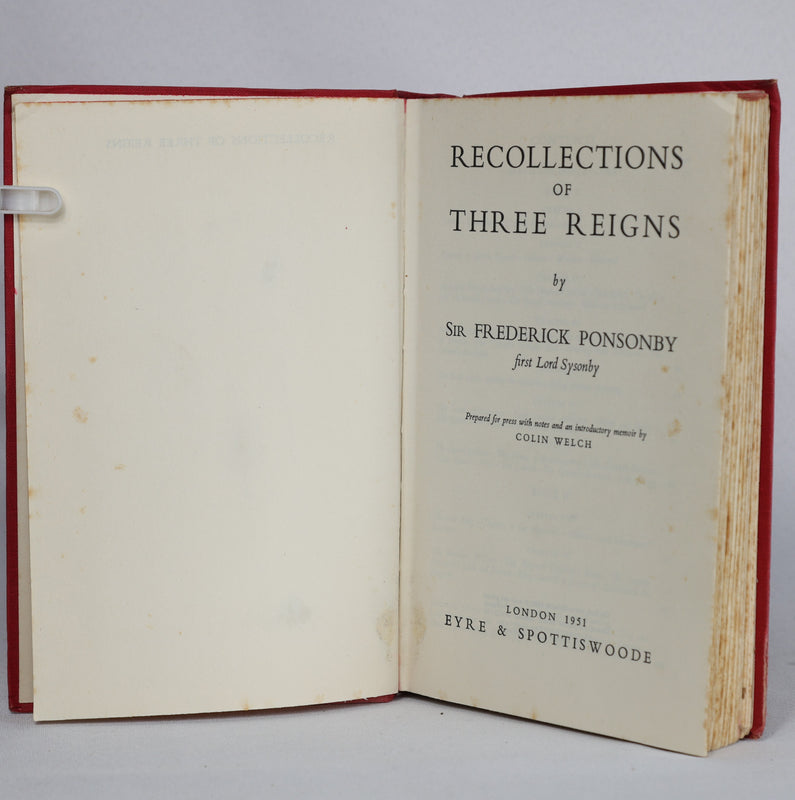 Recollections of Three Reigns (1951)