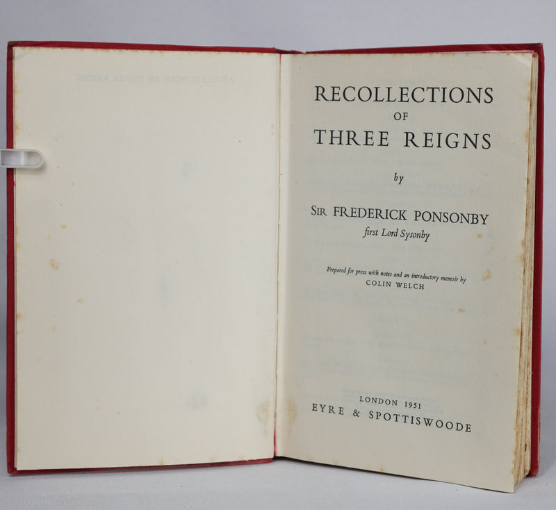 Recollections of Three Reigns (1951)