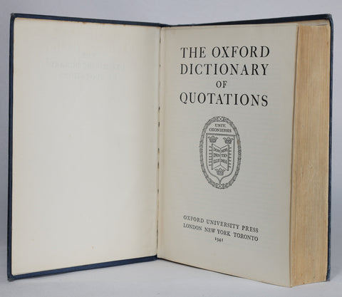 The Oxford Dictionary of Quotations (1941)