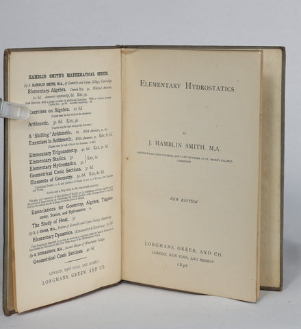 Elementary Hydrostatics (1896)