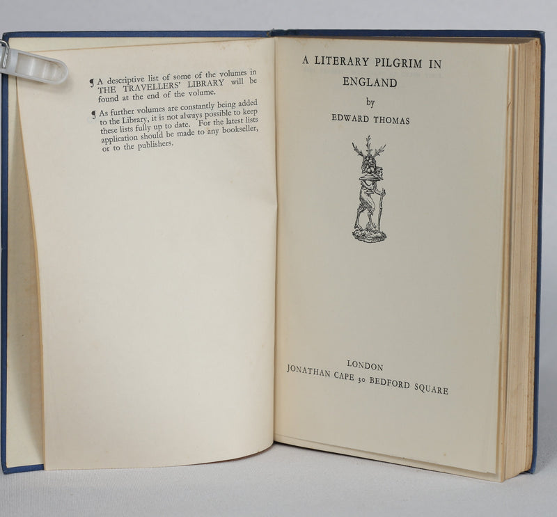 A Literary Pilgrim in England (1928)