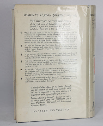 Boswell's London Journal 1762-1763 (1951)