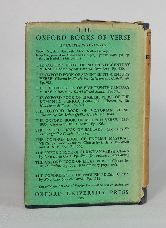 The Oxford Book of English Verse 1250-1918 (1942)