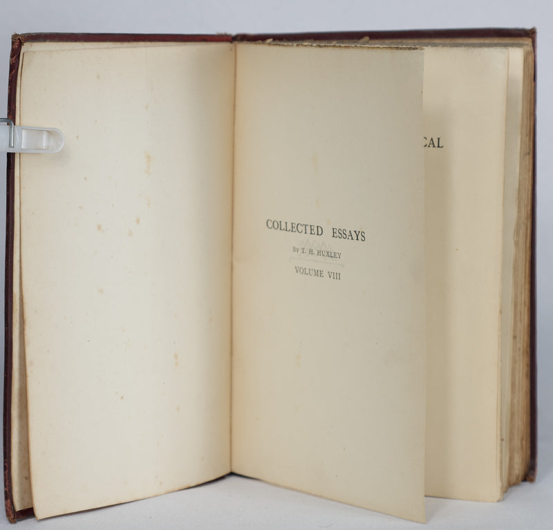 Discourses: Biological & Geological, Collected Essays by T. H. Huxley, Vol. VIII (1896)