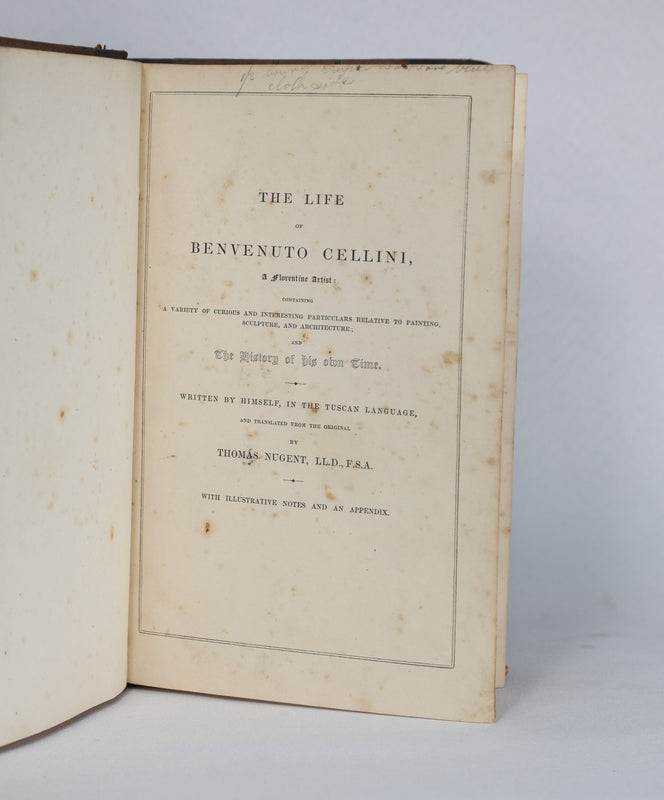 The Life of Benvenuto Cellini (~ early 18th century)