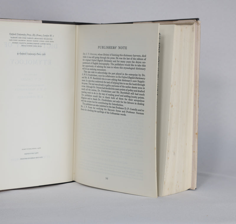 The Oxford Dictionary of English Etymology (1966)