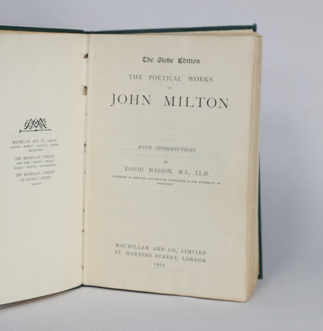 The Poetical Works of John Milton (1934)