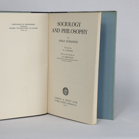 Sociology and Philosophy (1953)