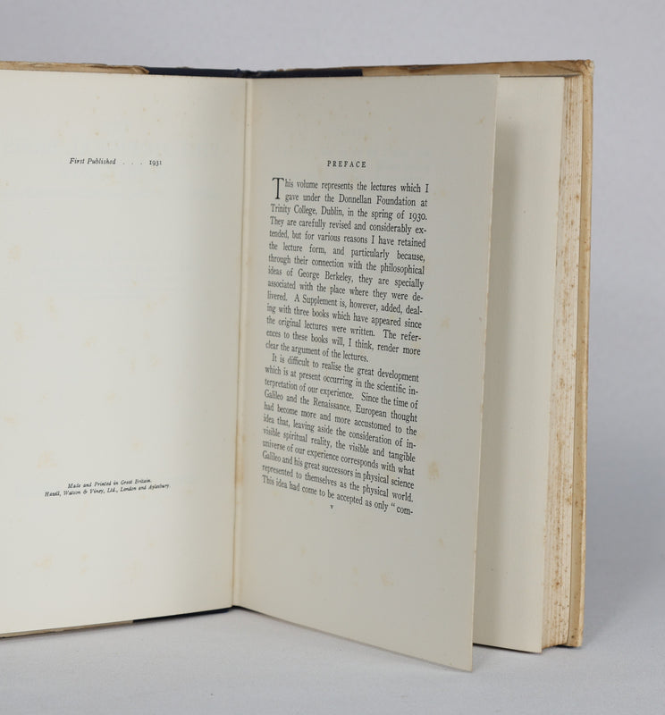 The Philosophical Basis of Biology (1931)