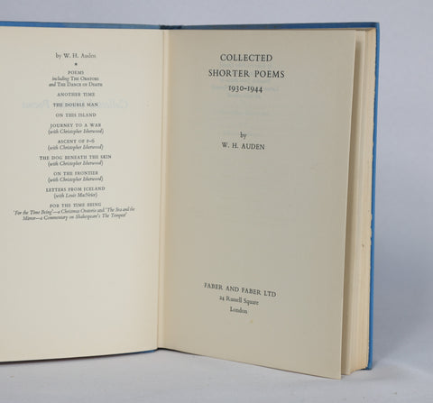 Collected Shorter Poems 1930-1944 (1950)