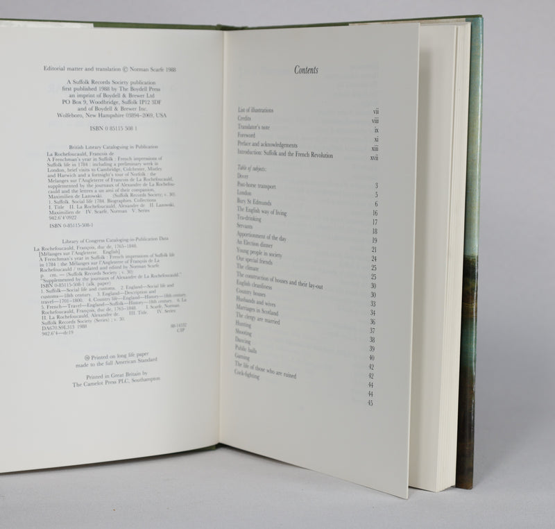 A Frenchman's Year in Suffolk, 1784 (1988)