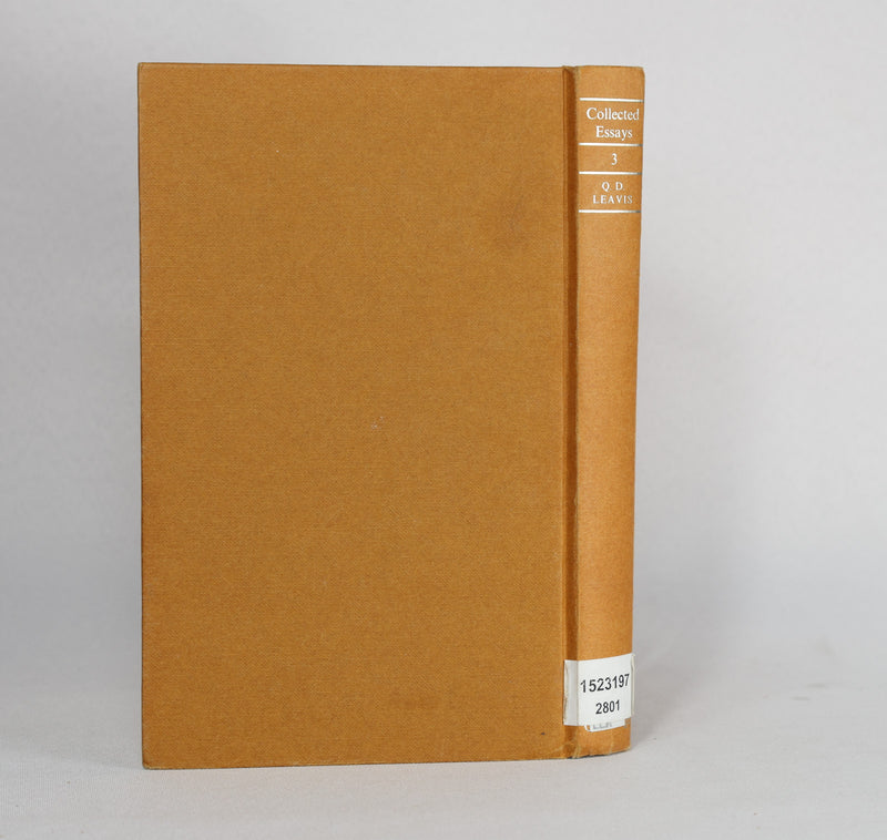 Collected Essays of Q. D. Leavis, Vol. III (1989)