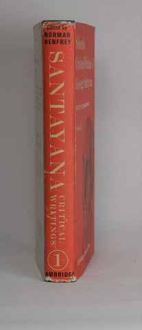 Selected Critical Writings of George Santayana (Vol. 1, 1968)