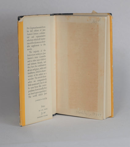 Jane Austen Selected Letters 1796-1817 (1955)