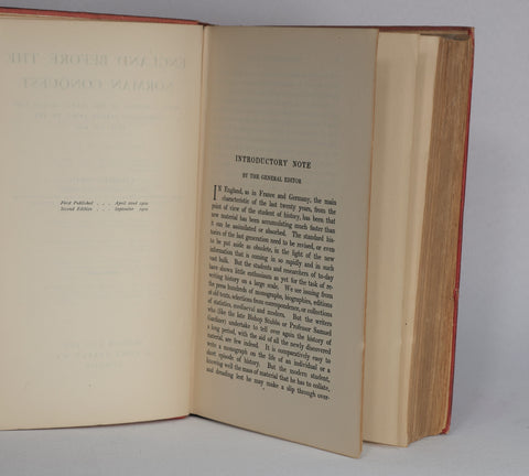 A History of England: England Before the Norman Conquest, Vol. 1 (1910)