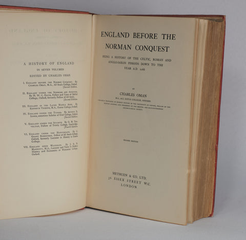 A History of England: England Before the Norman Conquest, Vol. 1 (1910)