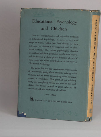 Educational Psychology and Children (1963)