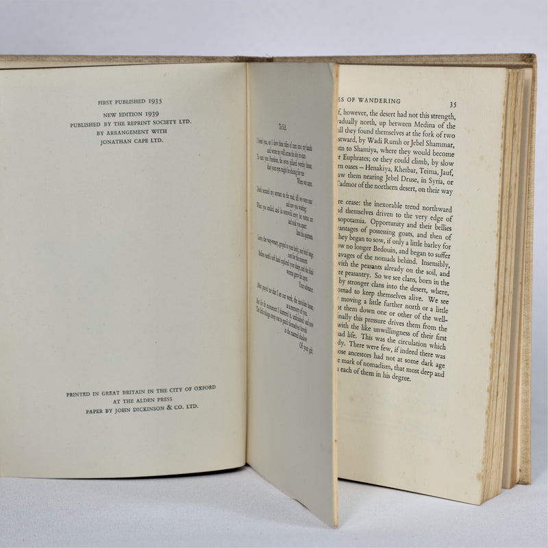 Seven Pillars of Wisdom, Vol I & II (1939)