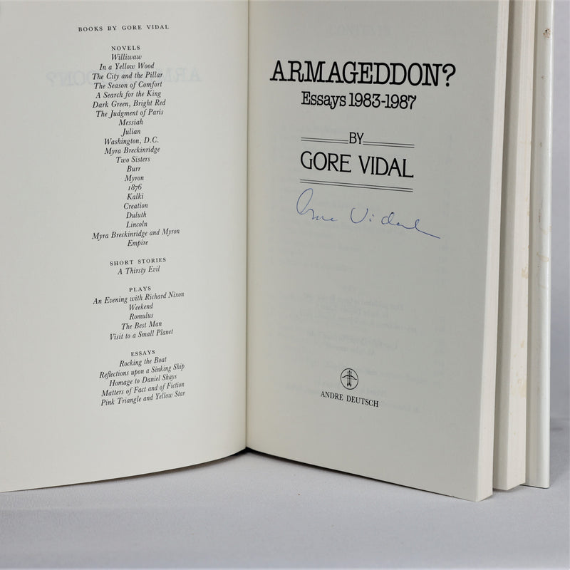 Armageddon?: Essays 1983-1987 (1987, signed)