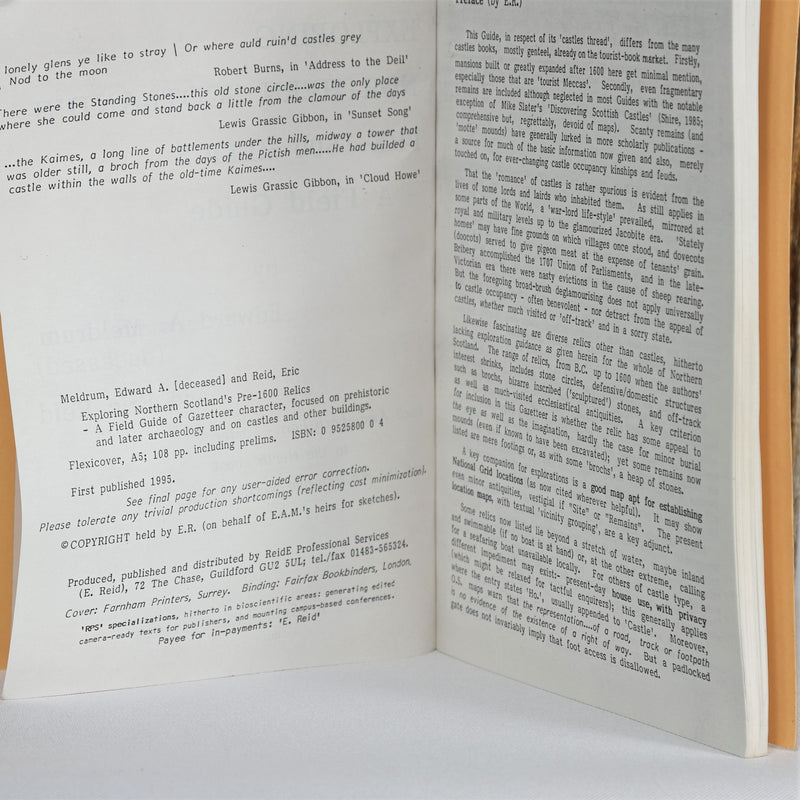 Exploring Northern Scotland's Pre-1600 Relics -- A Field Guide