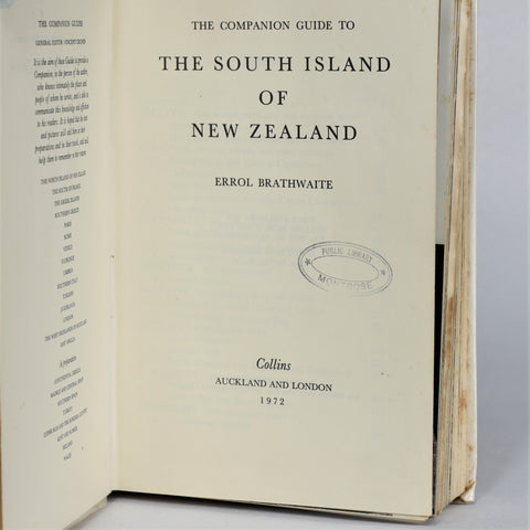 The Companion Guide to the South Island of New Zealand (1972)