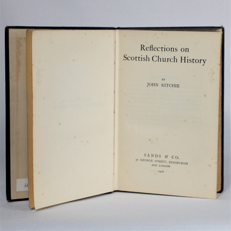 Reflections on Scottish Church History (1927)