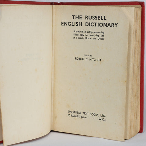 The Russell English Dictionary (undated)