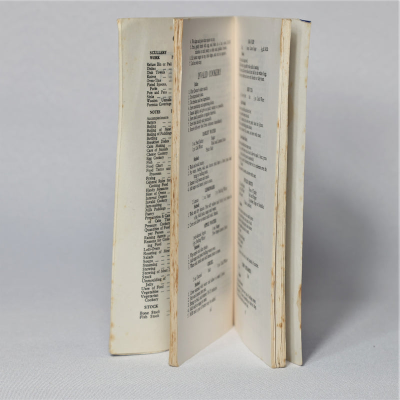 Homecraft Book: Cookery, Laundry, Housewifery (undated)