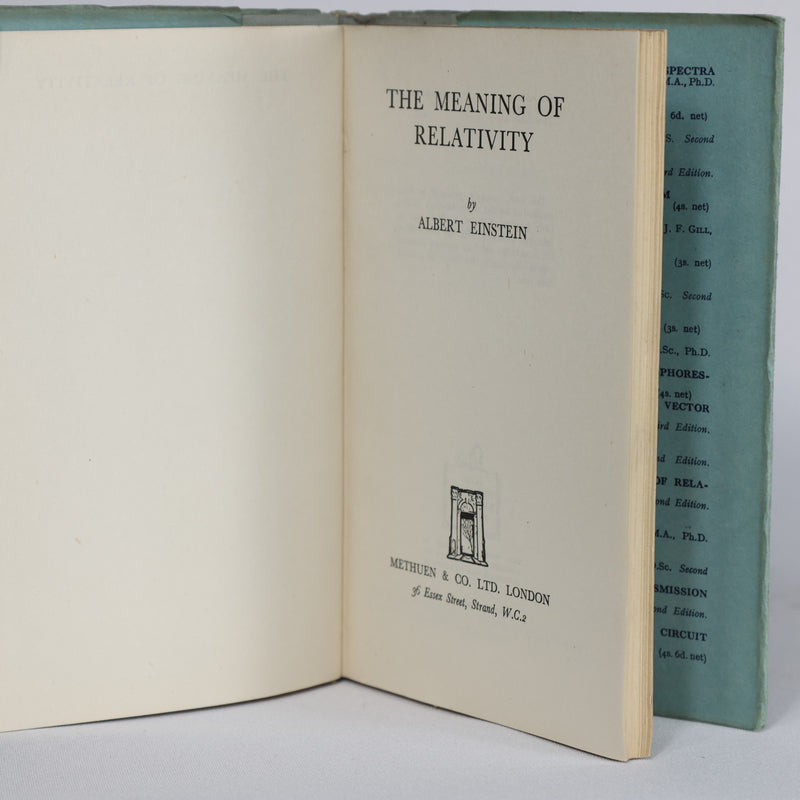 The Meaning of Relativity (1946)