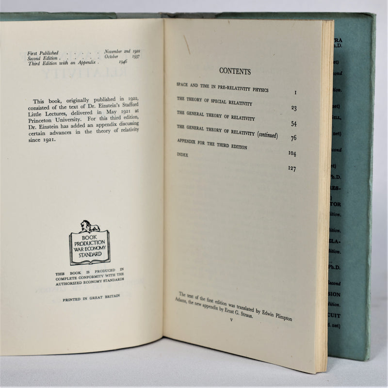 The Meaning of Relativity (1946)