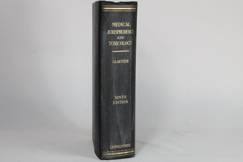 Medical Jurisprudence and Toxicology (1950)