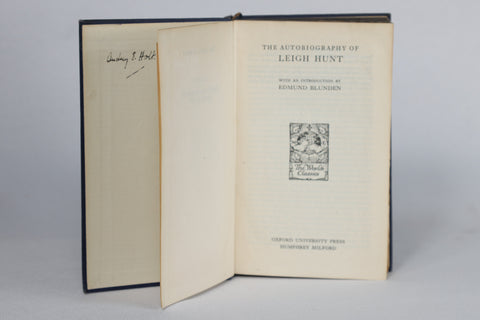 The Autobiography of Leigh Hunt (1928)