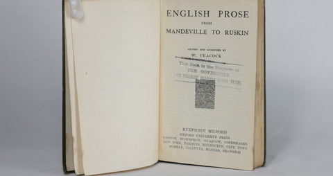 English Prose From Mandeville to Ruskin (1921)