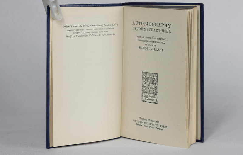Autobiography by J. S. Mill (1949)