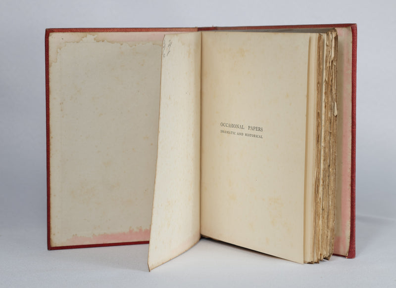 Occasional Papers: Dramatic and Historical (1906)
