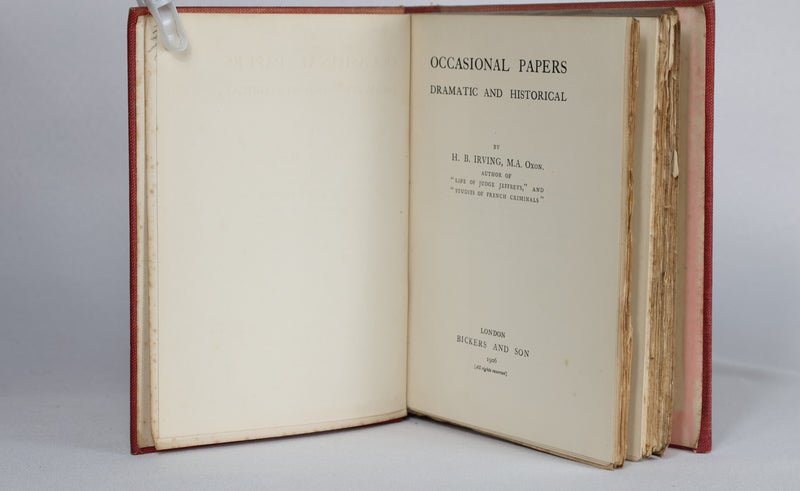 Occasional Papers: Dramatic and Historical (1906)